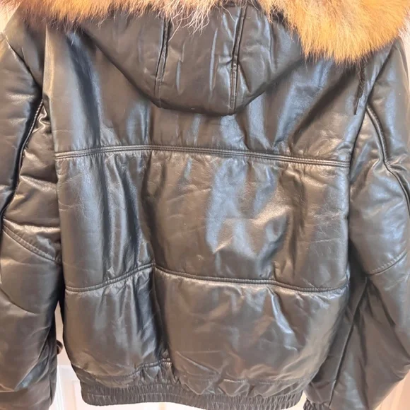 Schott Vintage Black Leather Jacket Size 40 - Picture 13 of 16